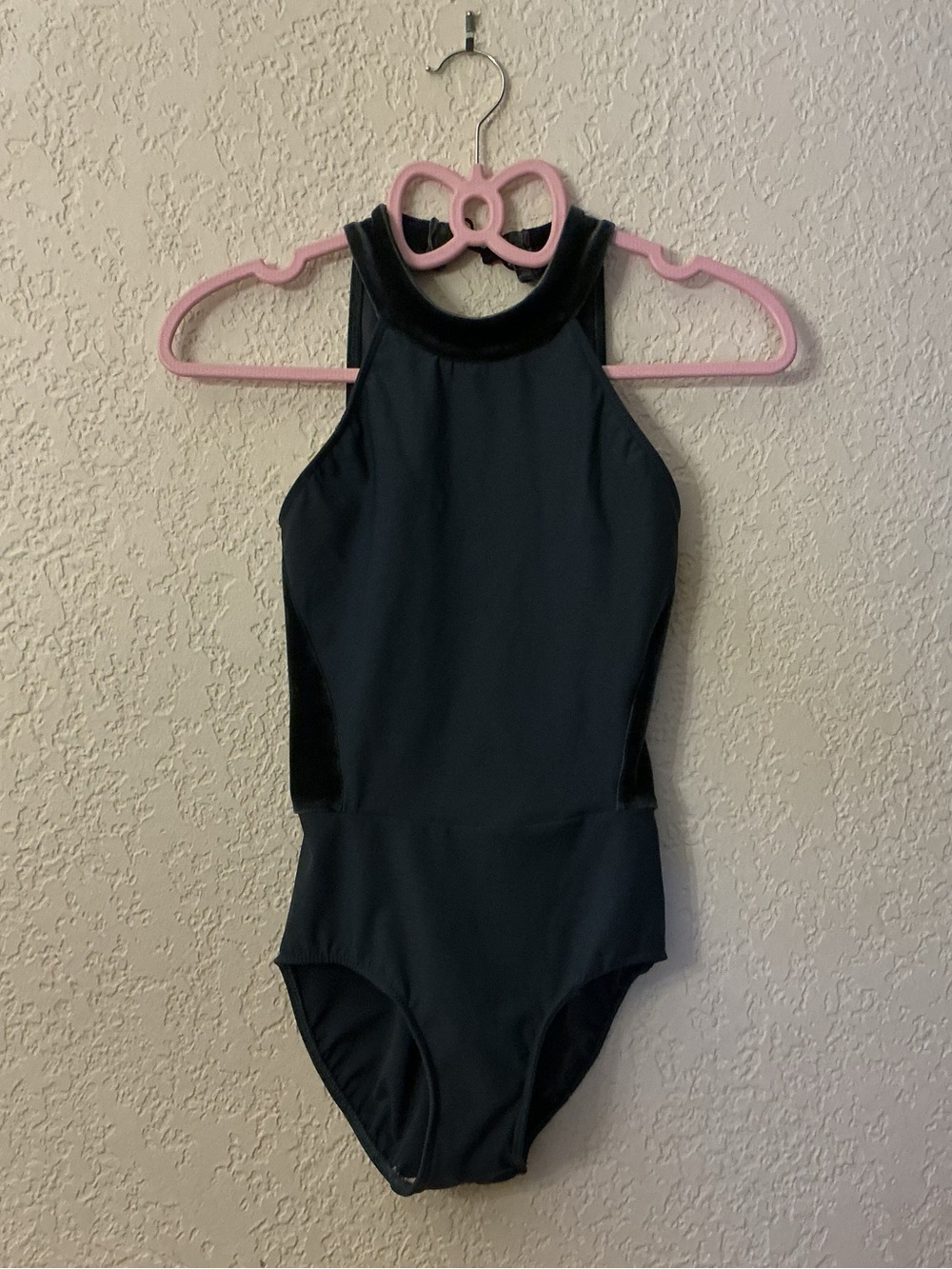 Eleve Dancewear Black High-Neck Leotard
